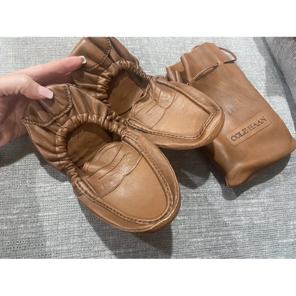 RARE Vtg Men’s 11M Cole Haan Loafer With Pouch Travel Folding Driving Shoe